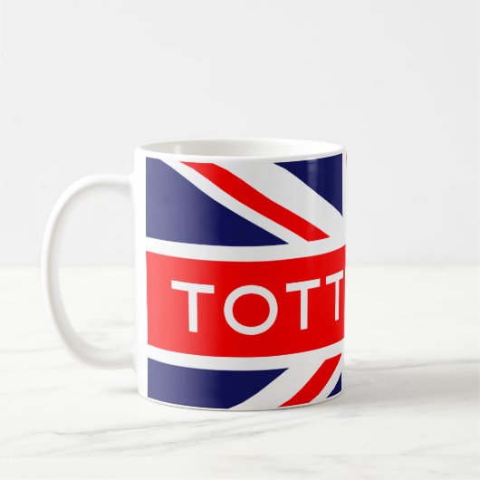 Tottenham: Britische Flagge Kaffeetasse (Links)