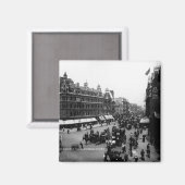 Tottenham Court Road von der Oxford Street, Magnet (Vorderseite/Rückseite)