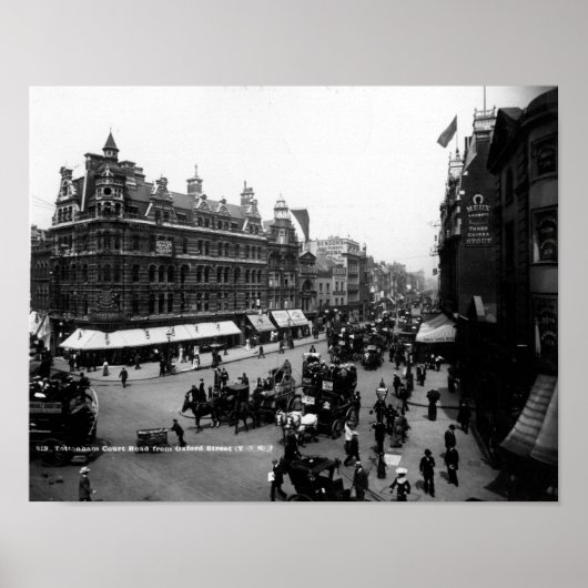 Tottenham Court Road von der Oxford Street, Poster (Vorne)