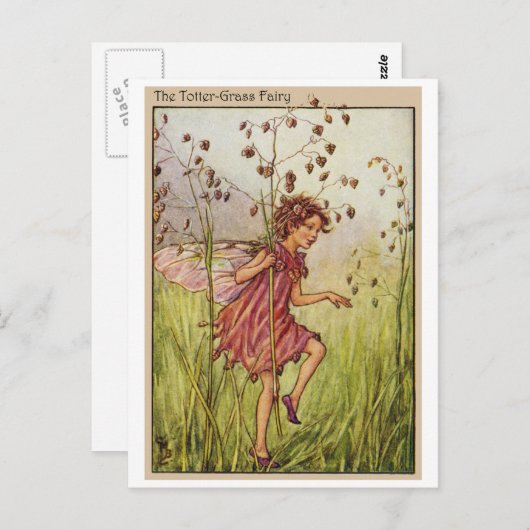 Totter-Grass Fairy Postkarte (Vorne/Hinten)