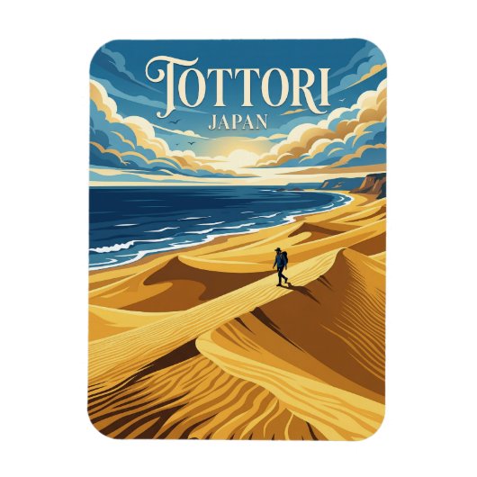 Tottori-Sanddünen Japan Magnet (Vertikal)