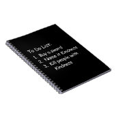 Tötung Peole mit Güte Notizblock (Rechte Seite)