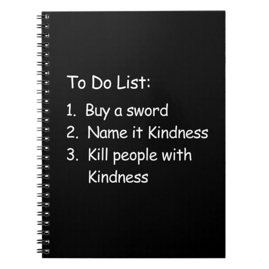 Tötung Peole mit Güte Notizblock (Vorderseite)