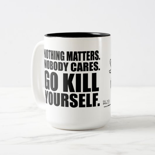 Tötung sich: Schäumende Tasse (Vorderseite Links)