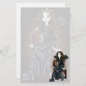 "Tötungs-Zeit-" gotisches Briefpapier (Vorne/Hinten)