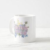 Totus Tuus Catholic Marian Floral Mug Kaffeetasse (Vorderseite Links)