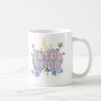 Totus Tuus Catholic Marian Floral Mug Kaffeetasse