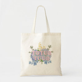 Totus Tuus Catholic Marian Floral Tote Bag Tragetasche