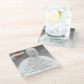 Totus Tuus St. Johannes Paul Papst katholisches Ge Glasuntersetzer (Schrägansicht)