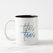 Totus Tuus Zweifarbige Tasse (Links)