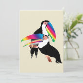 Tou Toucans Einladung (Stehend Vorderseite)