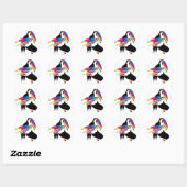Tou Toucans Runder Aufkleber (Blatt)