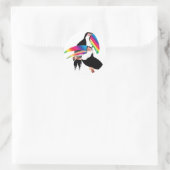 Tou Toucans Runder Aufkleber (Tasche)