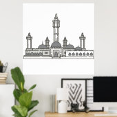 Touba senegal World Sehenswürdigkeiten Poster (Heimbüro)