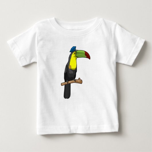 Toucan als Polizeibeamte Baby T-shirt (Vorderseite)