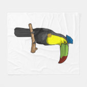 Toucan als Polizeibeamte Fleecedecke (Vorderseite (Horizontal))