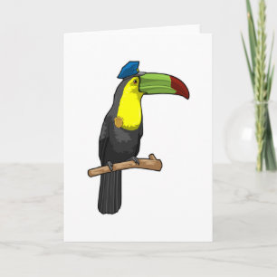 Toucan als Polizeibeamte Karte