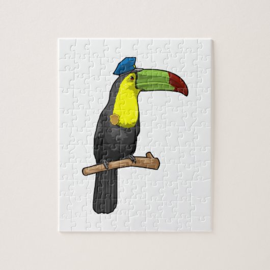 Toucan als Polizeibeamte Puzzle (Vertikal)