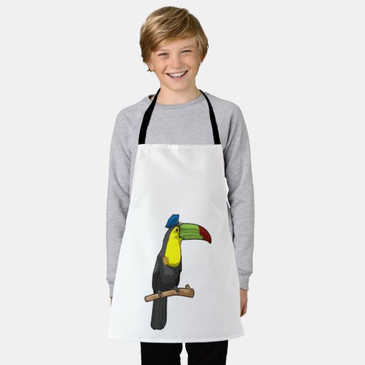 Toucan als Polizeibeamte Schürze (Getragen)