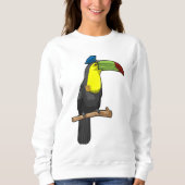 Toucan als Polizeibeamte Sweatshirt (Vorderseite)