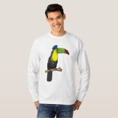 Toucan als Polizeibeamte T-Shirt (Vorne ganz)