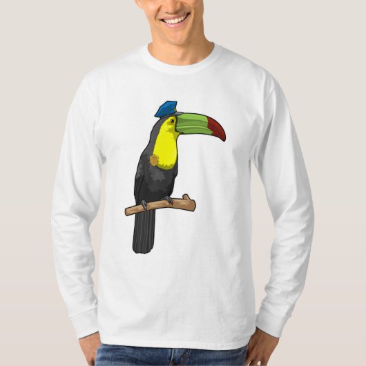 Toucan als Polizeibeamte T-Shirt (Vorderseite)