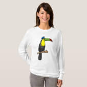 Toucan als Polizeibeamte T-Shirt (Vorne ganz)