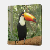 Toucan am Baumzweig Keramikornament (Links)
