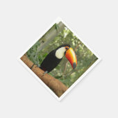 Toucan am Baumzweig Serviette (Ecke)