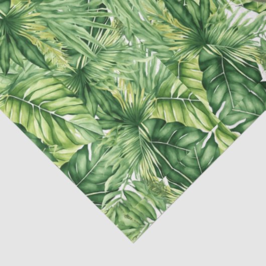 Toucan auf tropischen grünen Blättern Seidenpapier (Ausschnitt)