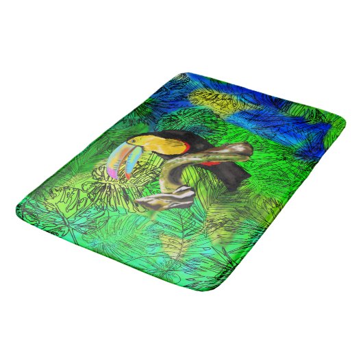 Toucan Badematte (Schrägansicht)