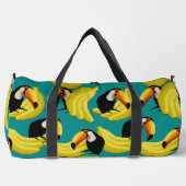 Toucan Bananas Tropical Aquamarin Birds & Frucht M Duffle Bag (Vorderseite)