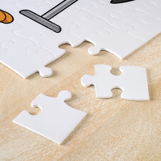 Toucan bei Musik mit Mikrofon Puzzle (Seite)