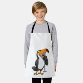 Toucan bei Musik mit Mikrofon Schürze (Getragen)