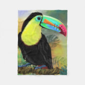 Toucan Bird Baby Fleece Blanket (Vorderseite)