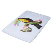 Toucan Bird Bath Mat - Anpassbar Badematte (Schrägansicht)