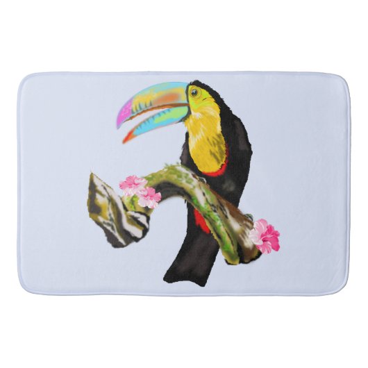 Toucan Bird Bath Mat - Anpassbar Badematte (Vorderseite)