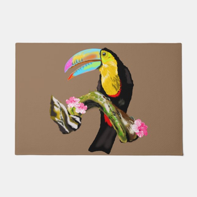 Toucan Bird Doormat - Ihre Farben Fußmatte (Vorderseite)