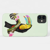 Toucan Bird iPhone Case - Custom Colors (Rückseite (Horizontal))