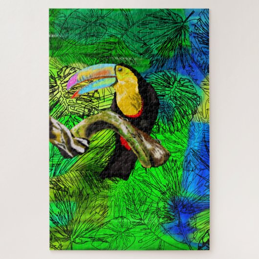 Toucan Bird Jigsaw Puzzle Toco (Vertikal)