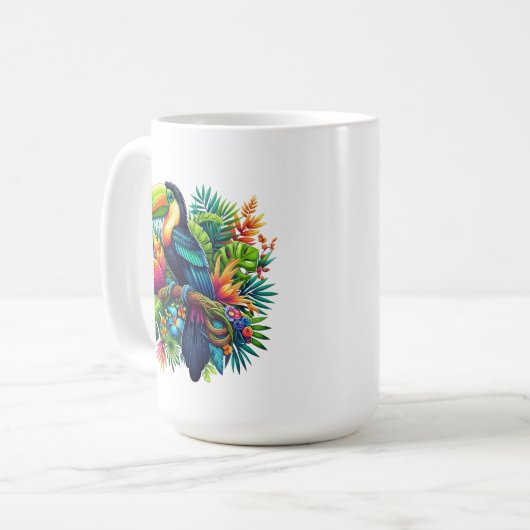 Toucan Bird Kaffeetasse (Vorderseite Links)