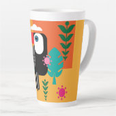Toucan Bird Liebhaber Zwei-Tone-Kaffee-Tasse Milchtasse (Rechte Ecke)