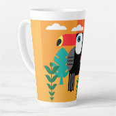 Toucan Bird Liebhaber Zwei-Tone-Kaffee-Tasse Milchtasse (Linke Ecke)