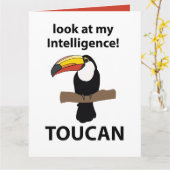 Toucan Bird Niedlich Funny Karte (Gelbe Blume)