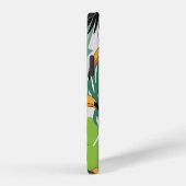 Toucan Bird: Palm Blätter Pattern iPhone Hülle (Rechte Seite)