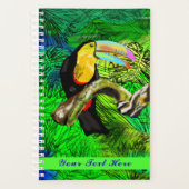 Toucan Bird Planner - Ihr Text - Name Planer (Vorderseite)