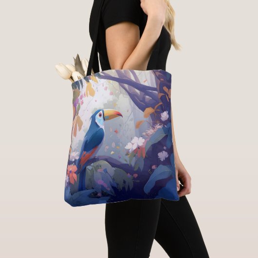 Toucan Bird Portrait Animal Painting Wildlife Free Tasche (Von Nahem)