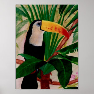 Toucan Bird Südamerikanische Jungfrau Art Poster