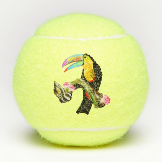 Toucan Bird Tennis Balls Toco Tennisbälle (Vorderseite)