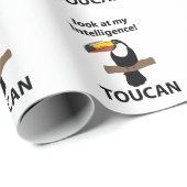 Toucan Bird Tropical Funny Geschenkpapier (Rolleneckpunkt)